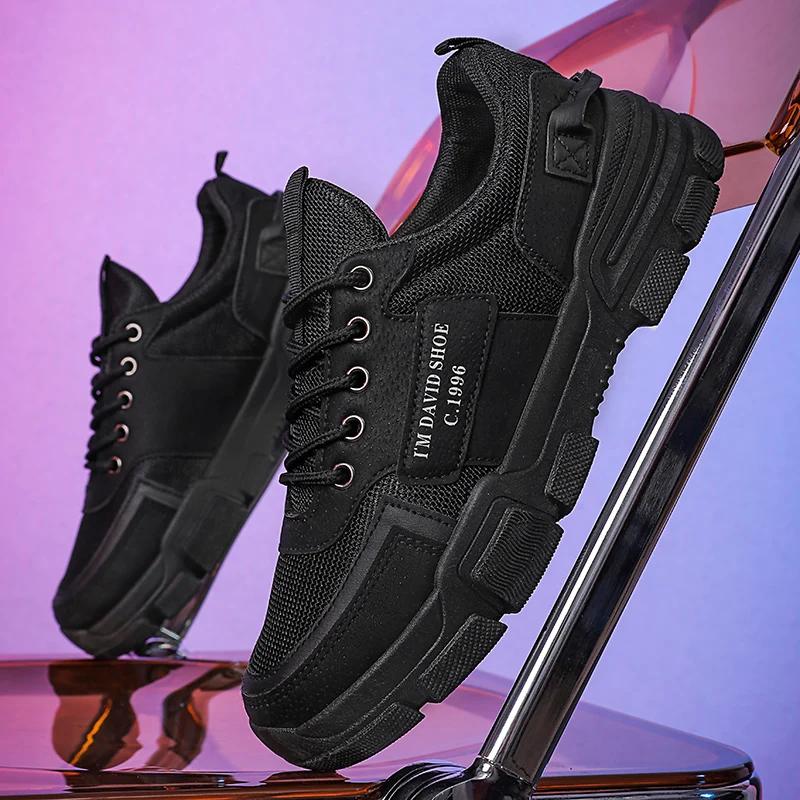 New Men's Short Boots  Comfortable Training Shoes Outdoor Leisure Breathable Sneakers Men Non-slip Wear-resistant Work Boots