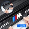 MLKQ6 60X7CM Carbon Fiber Car Door Threshold Protective Sticker For BMW M Emblem E46 E36 E34 F10 E90 F30 E60 F30 E53 E30 E92 E87