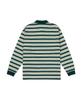 IEY Kid Stripe Collar T-Shirt Green