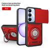 Anti-slip Armor Case For Realme C100 4G C100x C100i Slide Camera Lens Protection Ring Stand TPU Frame Plastic Phone Cover Fundas