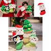 Jul Tomte Pingvin Mjukisdjur Med PP Bomullsfyllning För Högtidsdekoration Och Gåvor