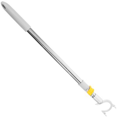Adjustable Telescopic Clothes Rod Stainless Steel Retractable Clothing Pole Heavy Duty Clothesline Rod Drying Hook Closet
