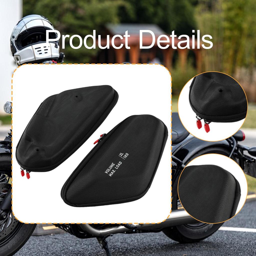2Pcs Motorcycle Side Frame Bag, Nylon Storage Package Bags for R 1300 GS Adventure