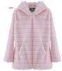 New fur autumn and winter imitation fur imitation mink medium and long hooded fur jacket women's coat