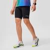Saucony Solid Color Fitness Tight Running Professional Sports Shorts Men shorts Black SC2239006B-BKX