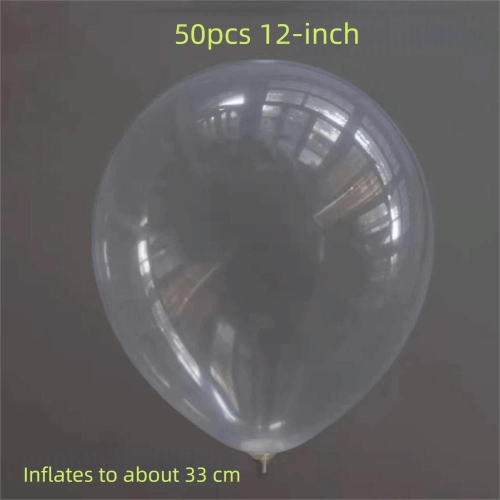 5/10/12/18/36 Inch Clear Balloons Round Helium Globals DIY Latex Balloons  Birthday Party Supplies
