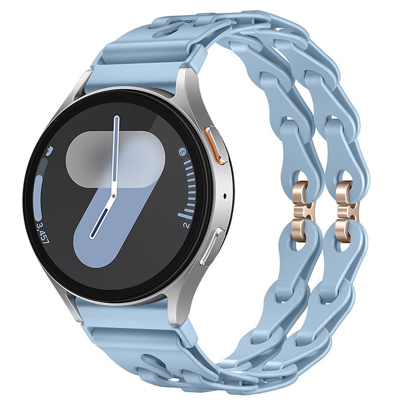 Fashion Hollow Silicone Strap for Samsung Watch7 & Huawei GT3 Pro