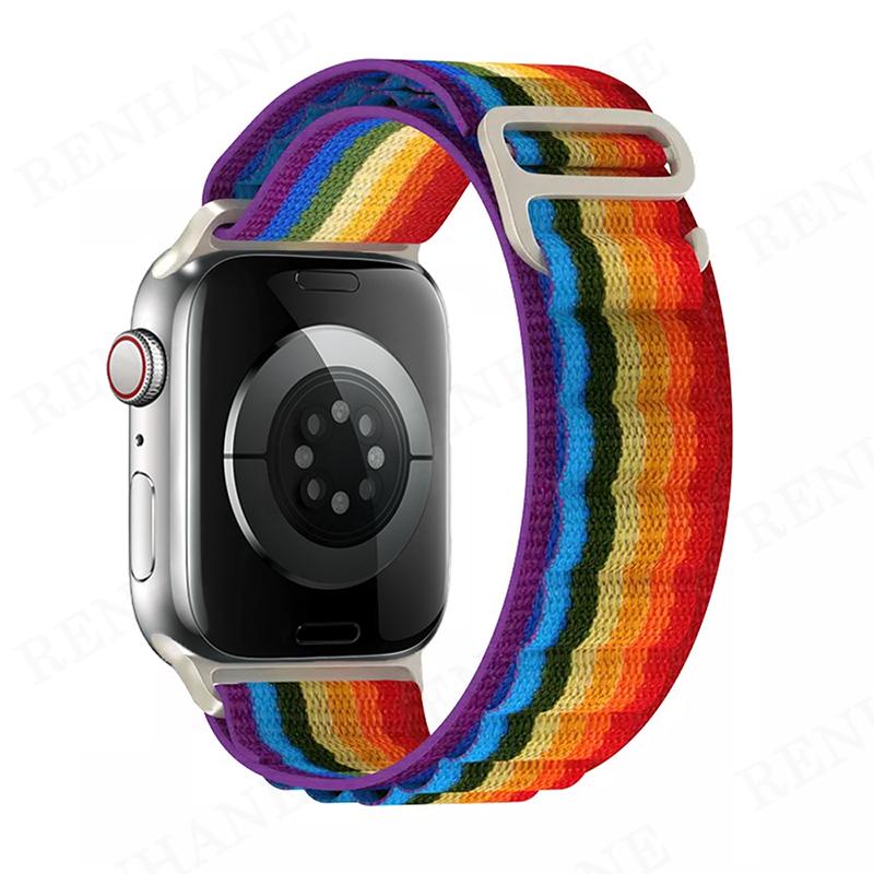 Alpine Loop Nylon Band for Apple Watch Strap 49mm 45mm 41mm 44mm 40mm 42mm 38mm Metal G-Hook Bracelet IWatch Ultra 34 5 SE 6 7 8 Strap