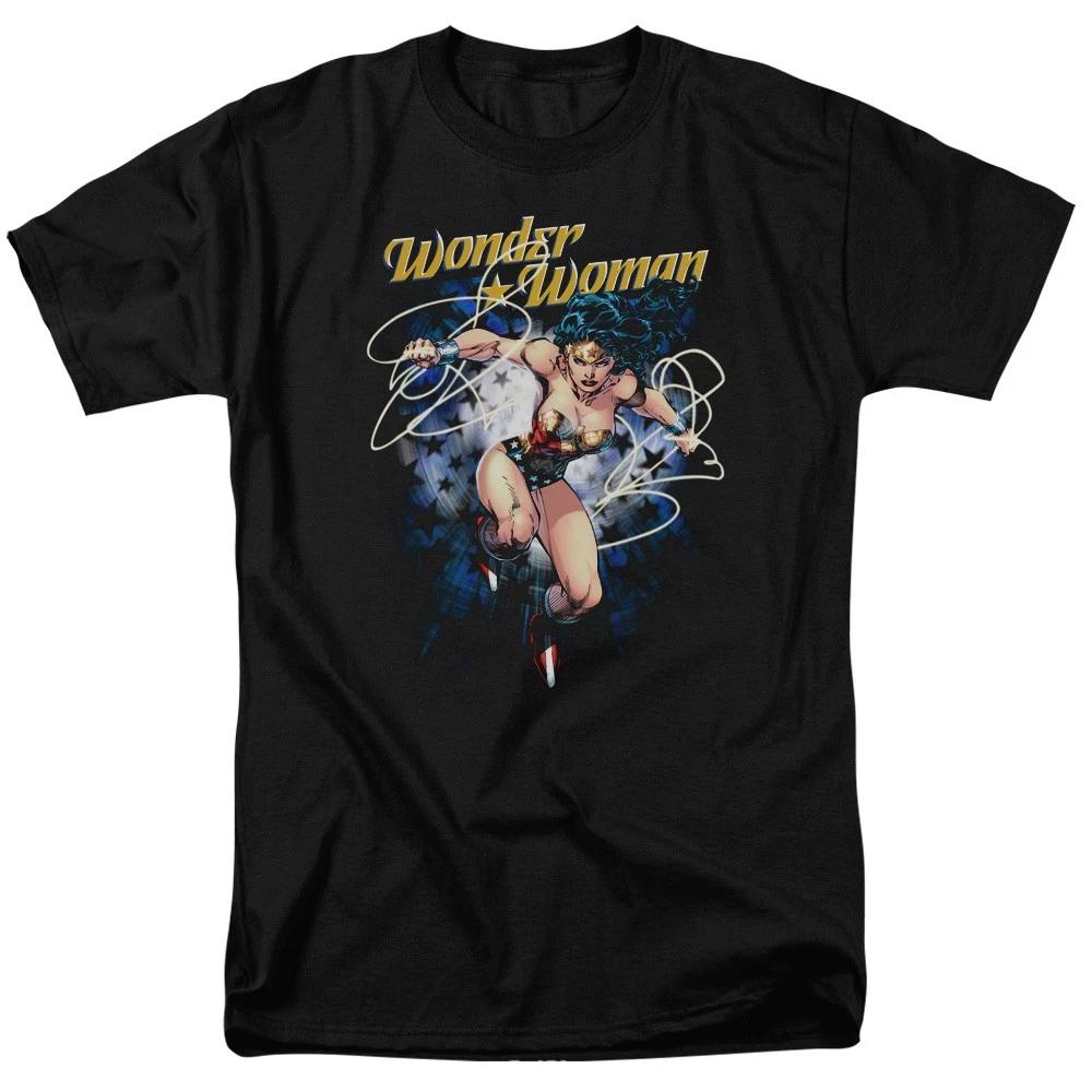 DC Comics - Justice League - Starburst - Adult Unisex T-Shirt - Black L