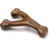 Durable Nylon Dog Chew Toy Beef Bacon Flavor Double Bone Teething Chew for Large Dogs Interactive Puppy Toys Dental Cleaning