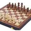 Coffret d'échecs de luxe en Bois Massif - ENGELHART - Pliant - Pièces sculptées - 45,5 CM