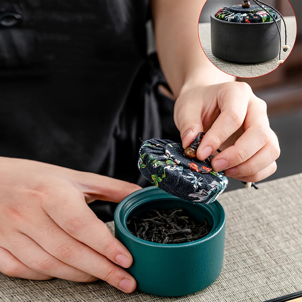 1set Ceramic Black Kung Fu Tea Set Portable Travel Tea Set Office And Living Room Tea Gift Box Set Household Tea Pot And Cup Tea Brewing Set Suitable