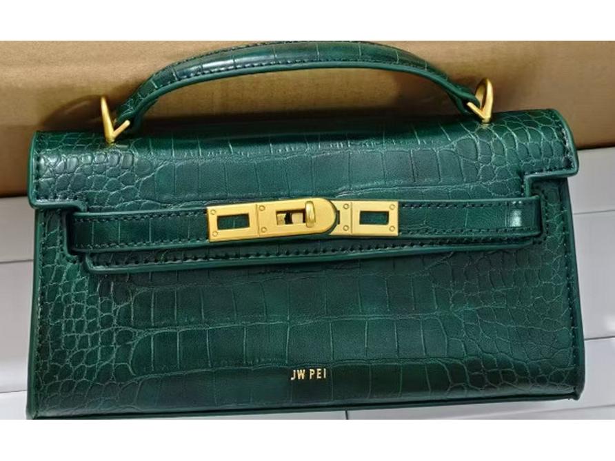 HomeHarmony JW PEI Kelly Handtas met Krokodillenpatroon - Noor High-End Dames Crossbody Tas 2T273 black