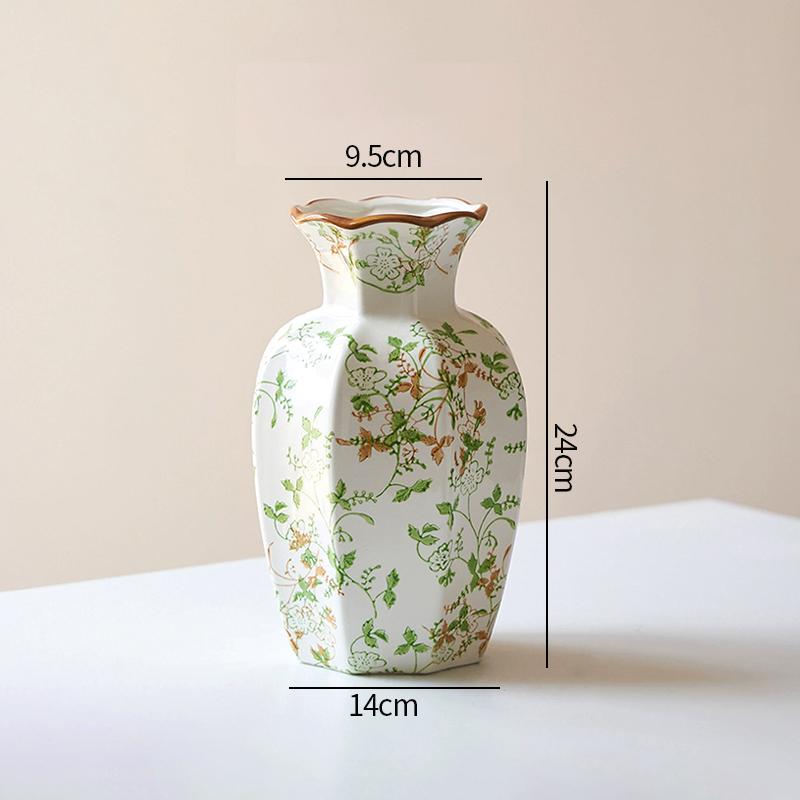 Ceramics Flower Vase Decorative Vase Desktop Ornament Table Decoration Flower Arrangement Holder Ceramic Vase Flower Pot