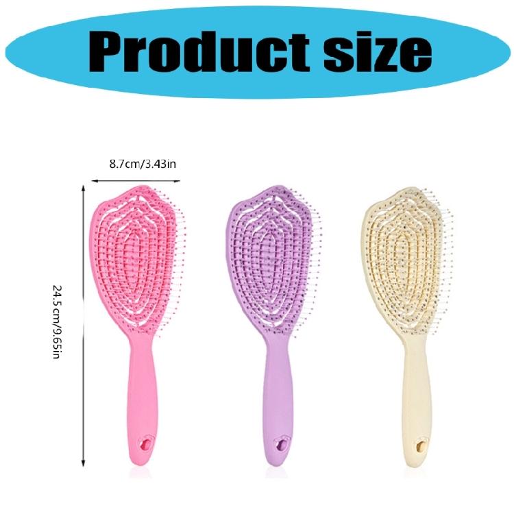 Lightweight Curved Detangling Brush Stylish Hairbrush for Women Hair Comb For Effortless Styling Wet and Dry Hairbrush