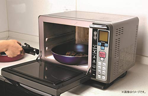 Pearl Metal Stack Plus Blue Diamond Coated IH-Compatible Cookware 3-Piece Set A, Red HB-5625