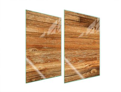 SZKLANA PŁYTA OCHRONNA DO KUCHNI 2x35x52 DREWNO