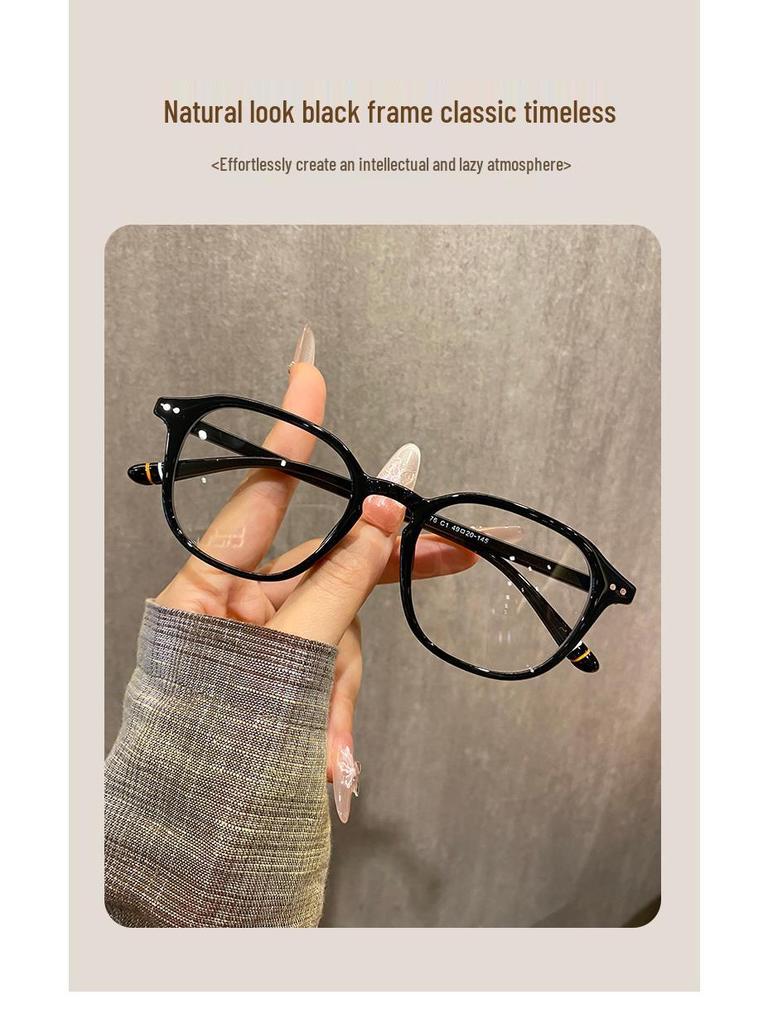 Trendy Unisex Myopia Glasses Frame with Fashionable Plano Lenses