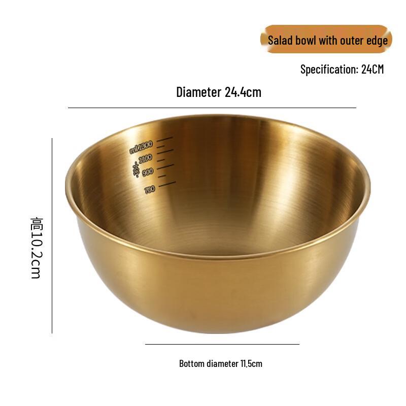 

ZISIZ Multi-functional Salad Bowl with Scale