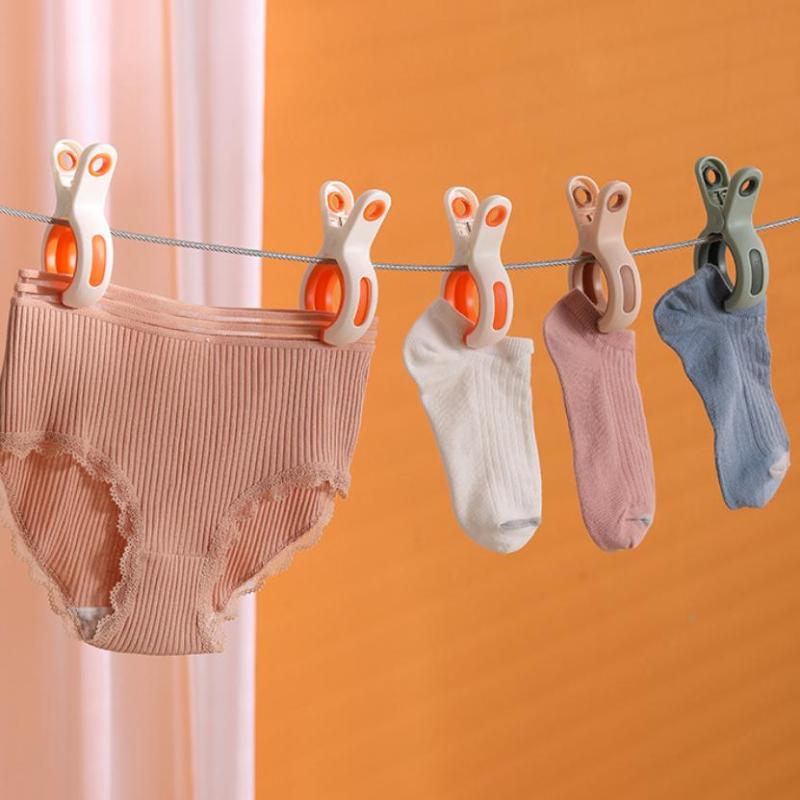 3/6Pcs Beach Towel Clips Reusable Large Windproof Clothes Pegs Plastic Strong Clothespins Laundry Tong For Blankets Coats Towel