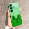 Bestseller Cute little frog Glass PhoneCase for Samsung Galaxy S26 S25 S24 S23 S22 FE Ultra Plus Built-in glass green Exquisite