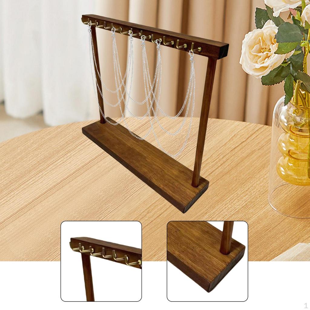 DIY Holz-Kettenhalter, Hängende Haken, Schmuckständer für Schminktisch, Vitrine,