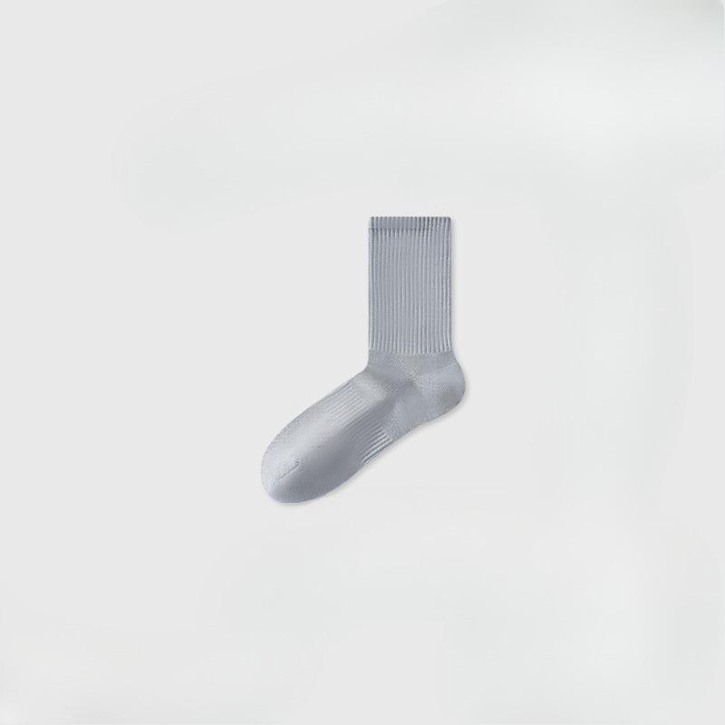 Chaussettes d'été fines en coton pour hommes, Antibactériennes, Désodorisantes, Absorbant la sueur, Chaussettes en coton blanc pour le sport et la course pour hommes