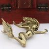 Elegant Mermaid Figurine Decor Solid Brass Mermaid Sculpture Brass Beauty Figurine  Desktop Decor