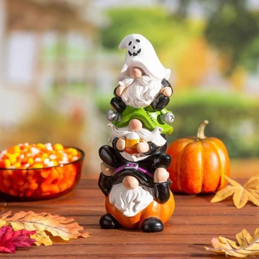 Handmade Halloween Statue Cartoon Garden Ornaments Creative Resin Crafts  Yard Ornament