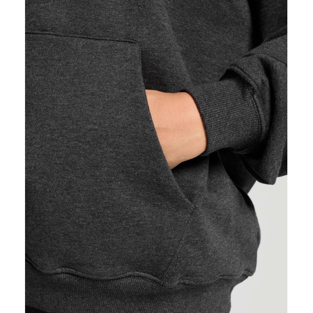 Gymshark Rest Day Sweats Hoodie Black Marl B2a7p Bbbc