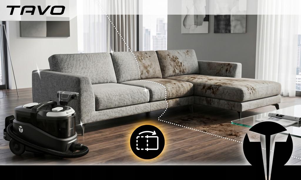 2200W Heated Carpet and Upholstery Washer with Steam Cleaning