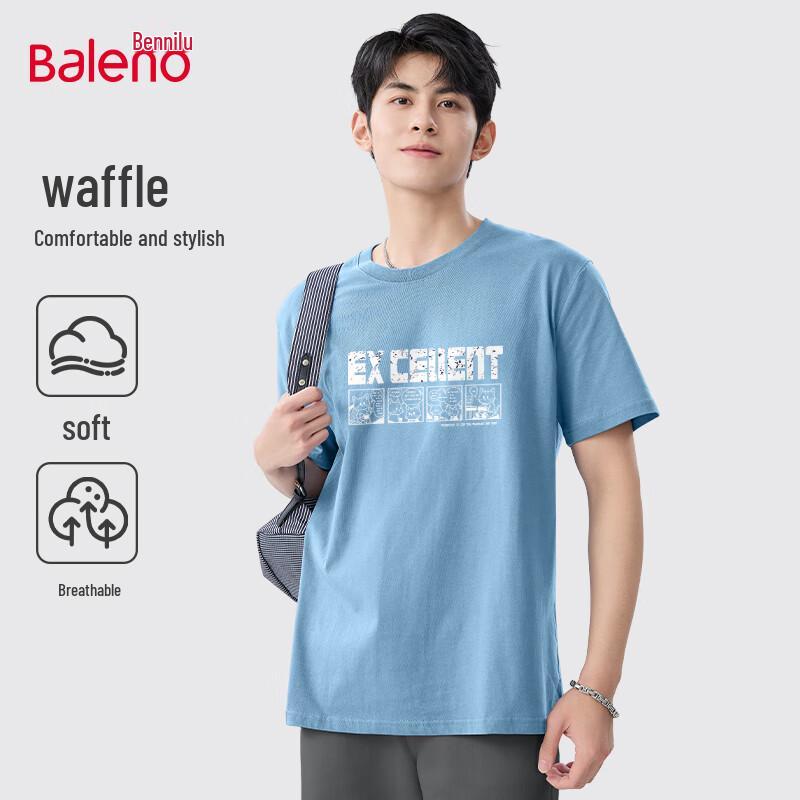 Baleno Men s Waffle Knit Short Sleeve T-Shirt 3XL