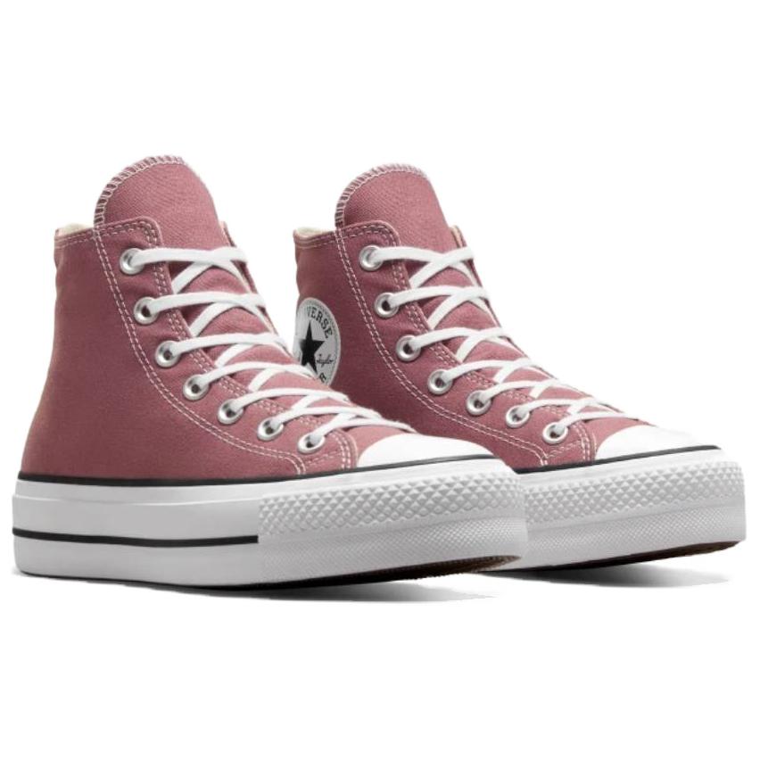 Converse Chuck Taylor All Star Lift comfortable and versatile durable high-top canvas shoes for women in red