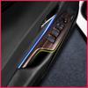 FOAL BURNING 4pcs/set Chrome Circular Car Door Window Lifter Cover Trim Sticker for Toyota C-HR CHR Accessories