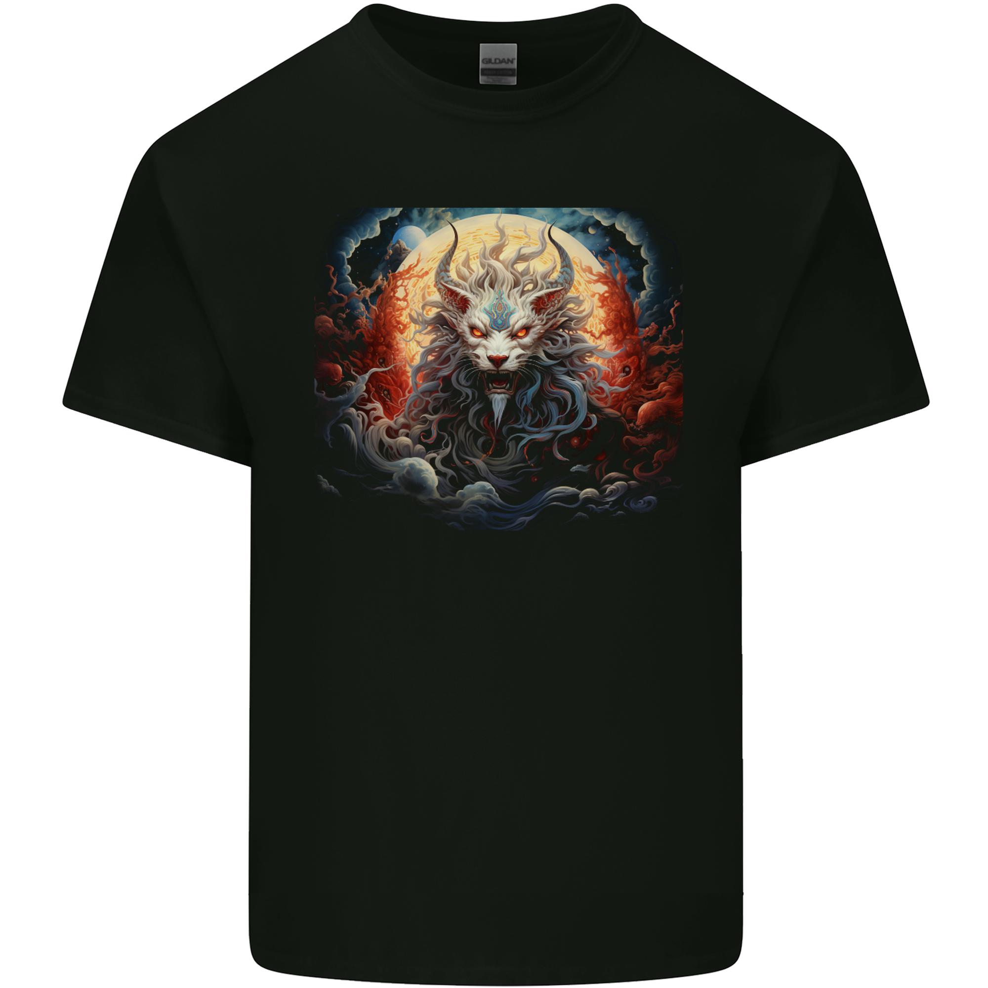 Fantasy Fire Dragon 4 Unisexs Light Cotton TShirt S