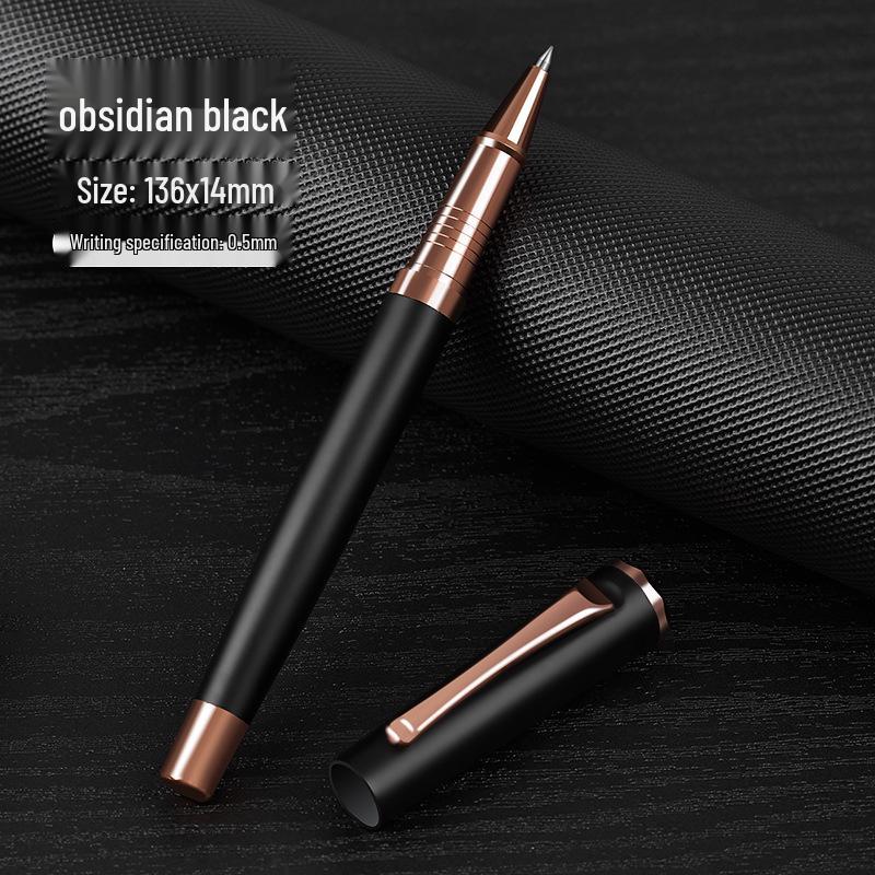 

0.5mm Luxury Metal Signature Pen Set - Ballpoint & Rollerball Pens with Custom Logo for Business and Meetings