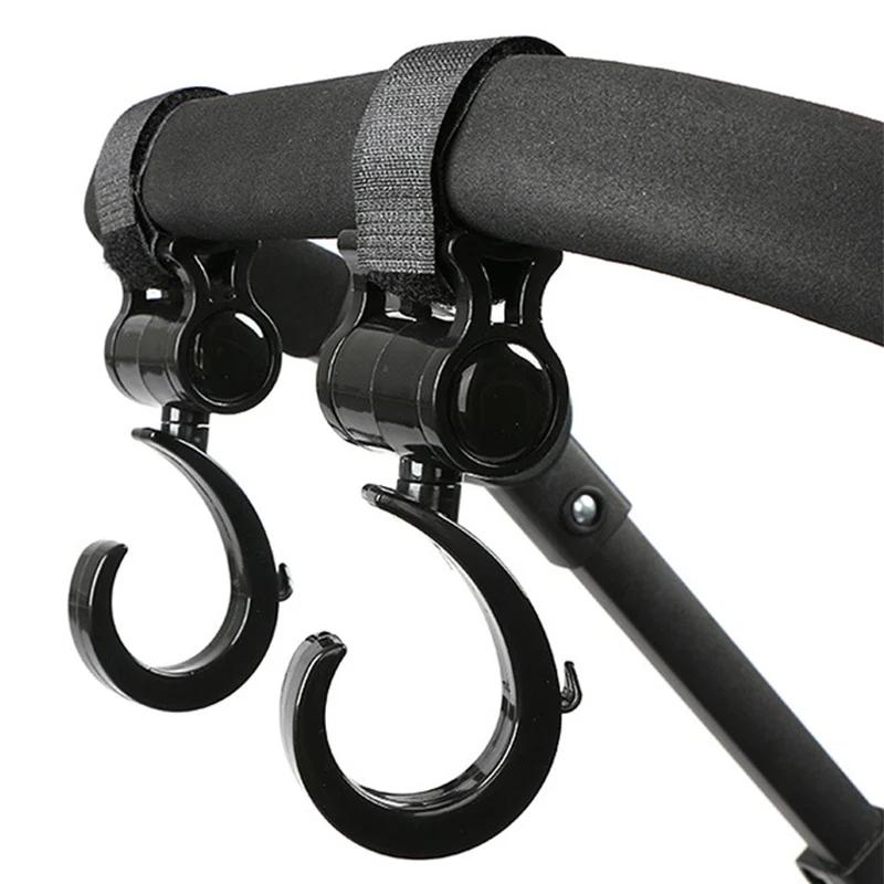 Baby Stroller Hooks Plastic Buckles Clips Carabiner Multifunction Household Trolley Diaper Bag Organizer Hook Pram Hanger Set