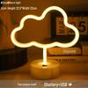 Korean Style Flamingo LED Neon Night Light - Decorative Christmas Fairy Accent with Round Base