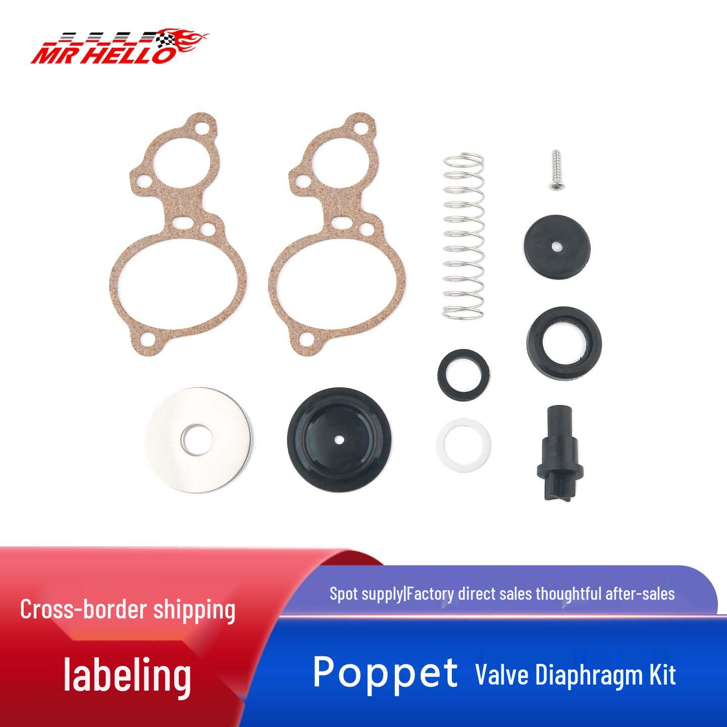 Spring Valve Diaphragm Kit for Mercury 135-200 HP 2.0/2.5L V6 Engines (803062T1) Weien