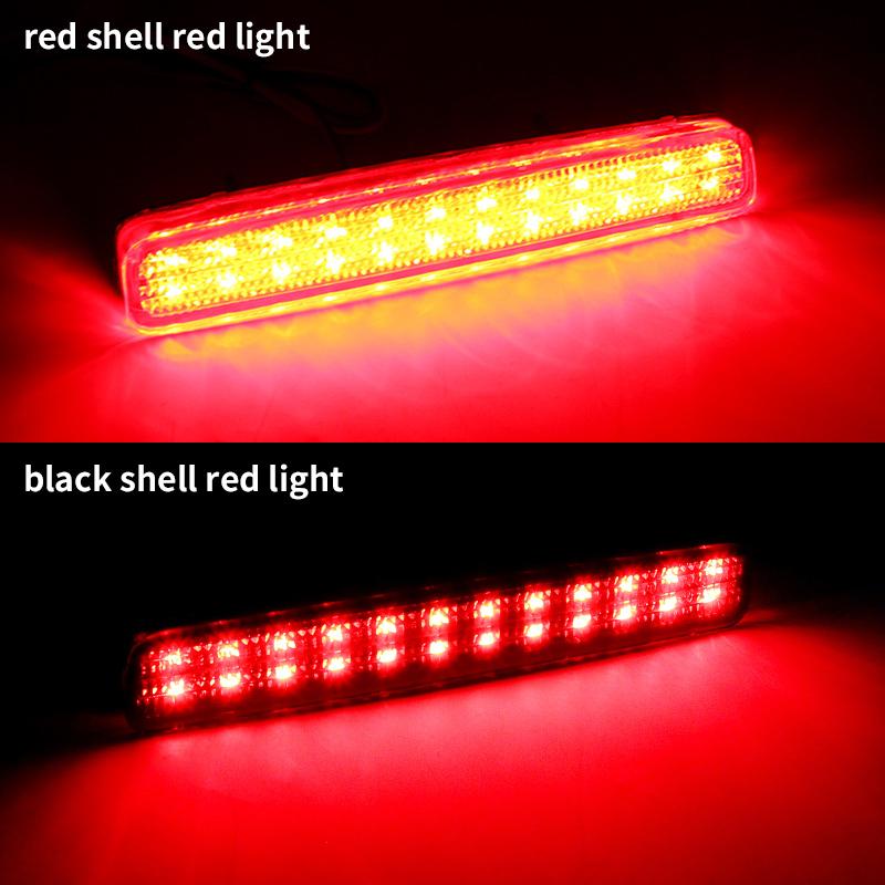 2PCS LED Rear Bumper Brake Lights For Toyota Prius V 2012-2017 Scion tC 2014-2016 NOAH/VOXY 80 Prius 40 Esquire Spade Red Bulbs