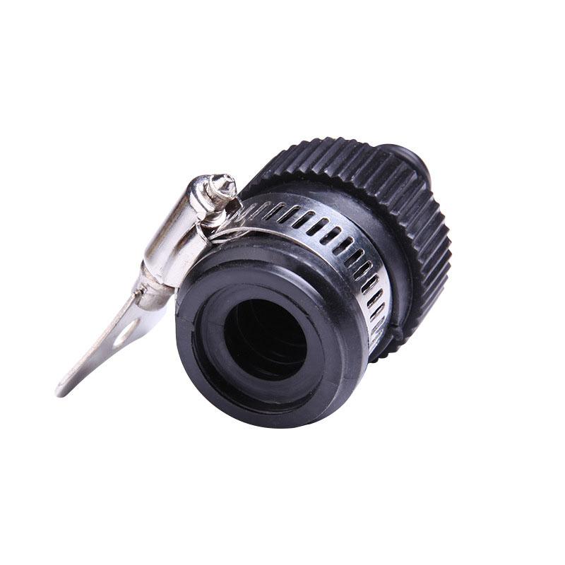Rubber Faucet Universal Connector with Metal Clamp Handle Tap Water Inlet Hose Adapter