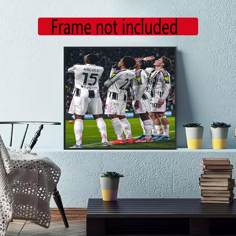 Juventus 5D Diamond Painting Round Diamond Rhinestones Mosaic Diamond Embroidery Wall Paintings Rhinestones Gift Frameless