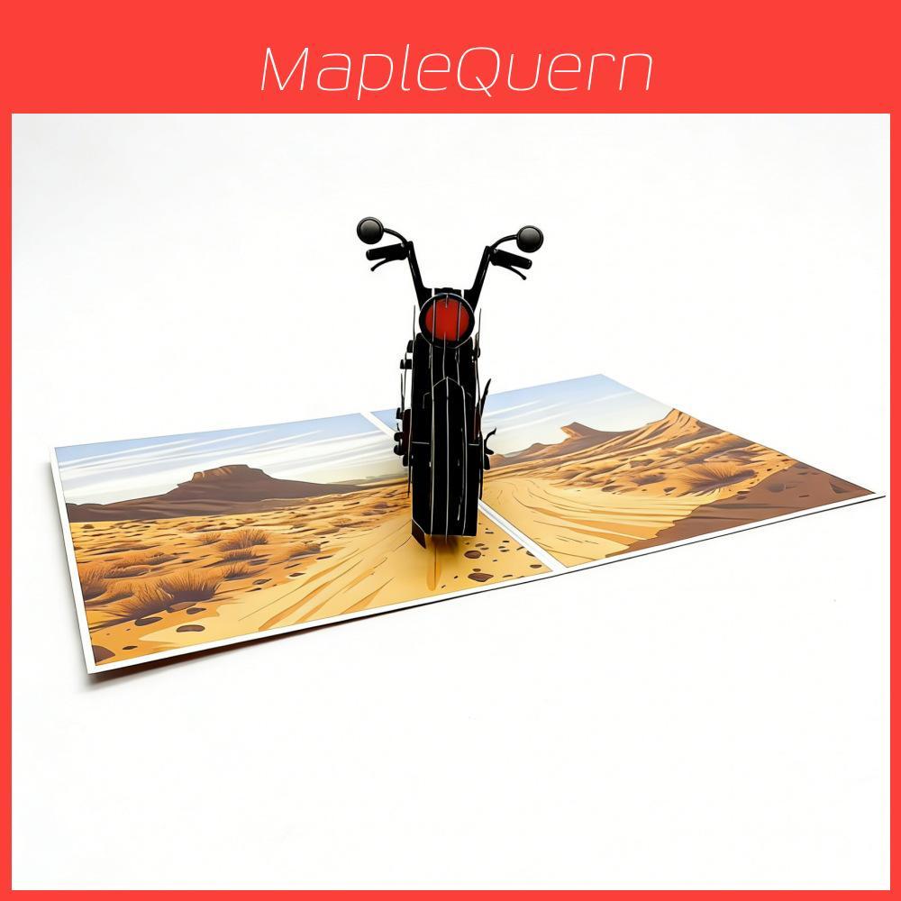 Modern Motorcycle 3d Pop Up Card For Birthday Gift For Dad