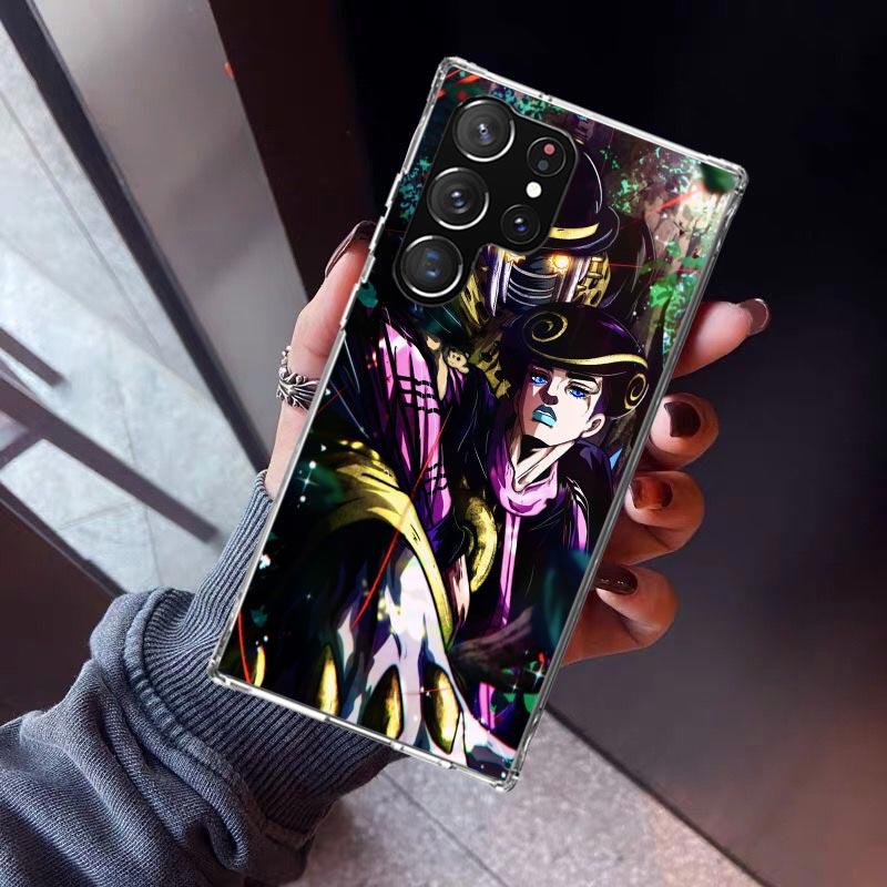 JoJo's Bizarre Adventure Cool Phone Case For Samsung Galaxy S26 S25 Edge S24 S23 Ultra S22 Plus S21 S20 FE Soft TPU Back Cover F