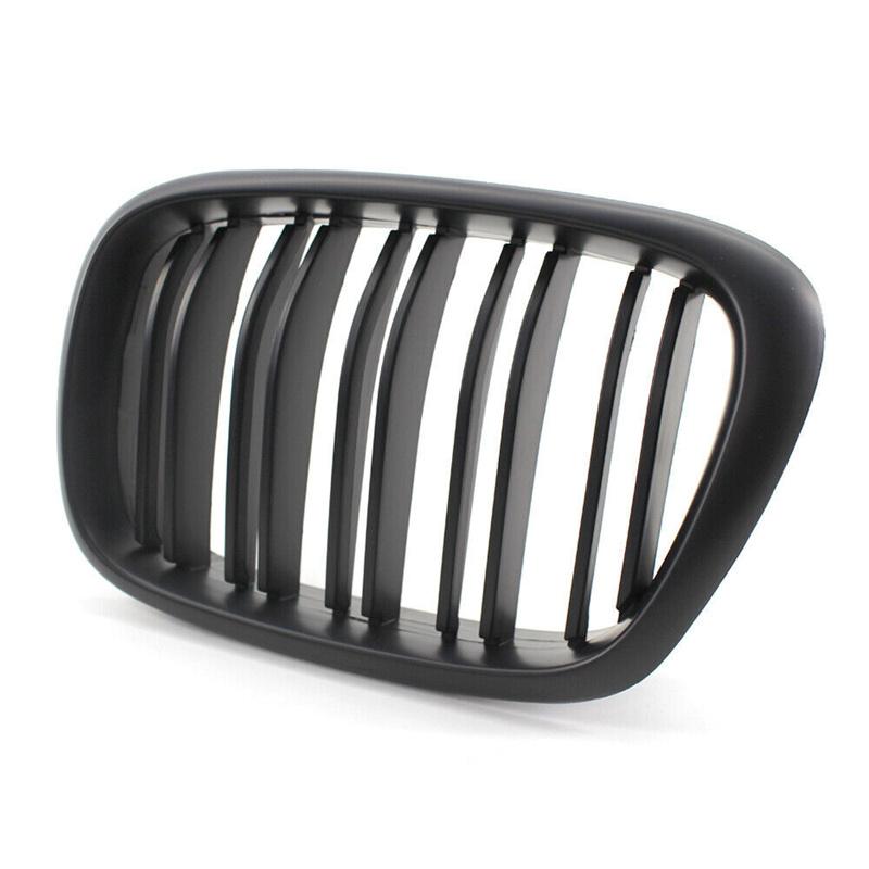 Für BMW 5er E39 525 528 530 535 1999-2003 Auto Kühlergrill Front Nieren Grill Doppellinie Silber Schwarz 51137005837 51137005838