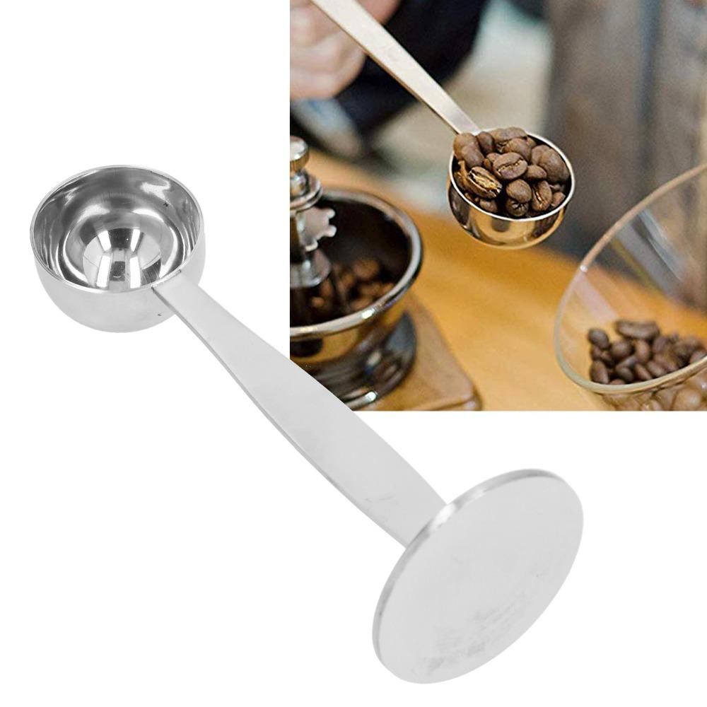 Pressed Bottom Coffee Tamper Spoon 15 ML Capacity Coffee Powder Spoon Coffee Grinding