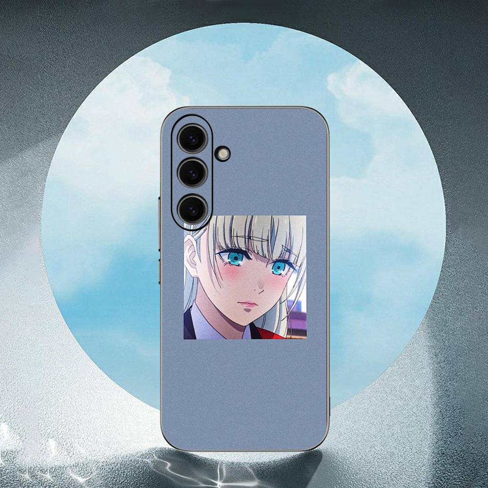Cute Cartoon Anime Girl Luxury For Samsung Galaxy S23 S24 S25 Ultra S22 Plus S21 Black Soft Case Waterproof Soft Case