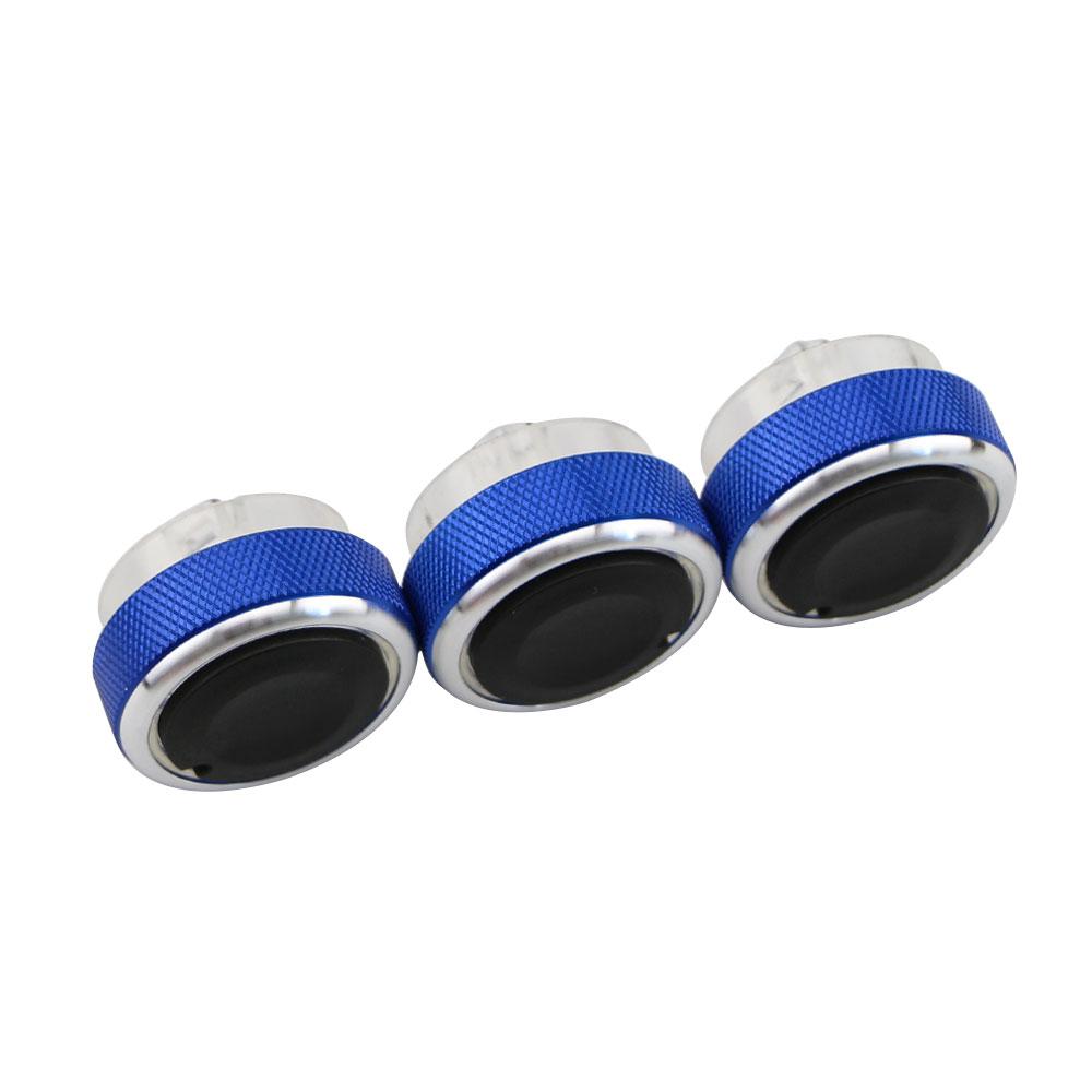3pcs Per Set Aluminum Alloy Car Styling Air Conditioning Knob AC Knob Heat Control Switch Button Knob For Ford Focus MK2