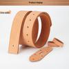 Versatile Natural Cowhide Leather Belt - Single Strap, Casual Business Style