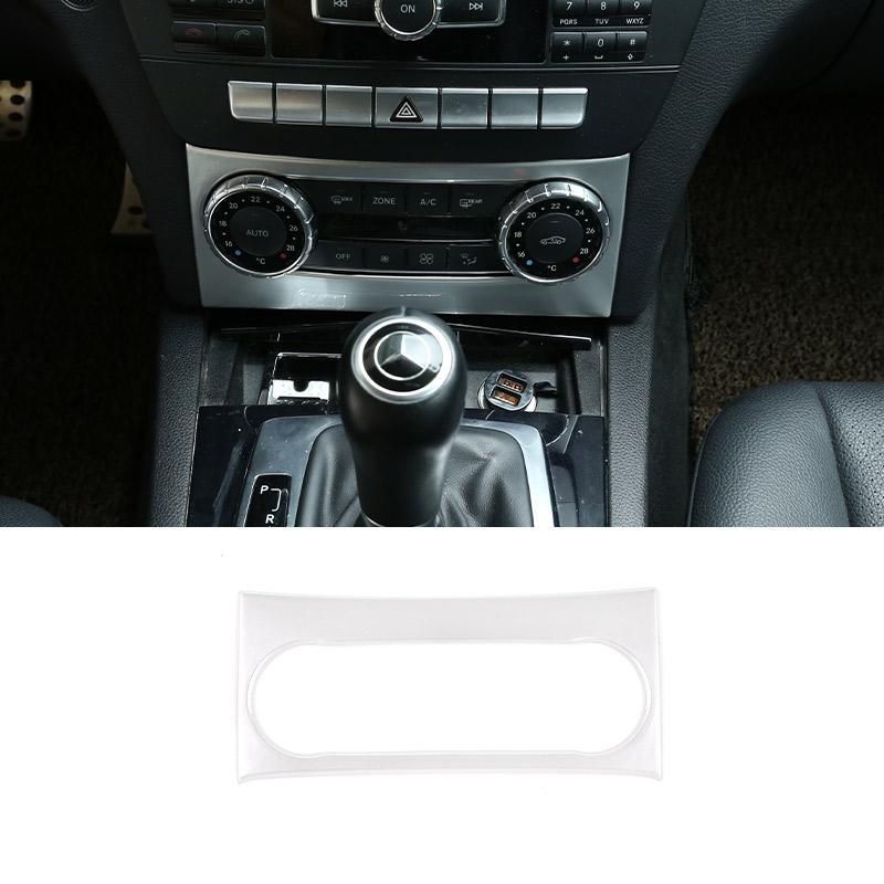 Pine Wood Grain Interior Air Conditioning Switch Panel Frame Stickers For Mercedes Benz C Class W204 2011-2014 Accessories